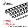 Wholesale- 2pcs/lot Hot 8mm L600mm linear shaft OD 8mm x 600mm Cylinder Liner Rail Linear Shaft Optical cnc parts