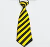 Cravate d'étudiant 30 couleurs 6.5*28 cm cravate à rayures pour bébé cravate pour enfants paresseux pour enfants cadeau de noël