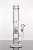 Straight Glass Hookah Bong Water Smoking Pipe Honeycomb Inline Perc to Showerhead Percolator Pipes with Female Joint Dab Rigs Bubbler