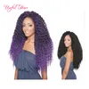 Olika stil Cubic Twist Crochet Braids Hair 120g 3D Cubic Crochet Hair Extensions Syntetisk Flätande Hår för Black Wome 4x Box Flätor