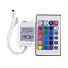 DIMMERS Bästa kvalitet 12V RGB 24Keys Remote Controller Box 72W 3528 5050 LED Strip Light Controller 24Keys RF 5M Controller DC Male Plug Free Shipin