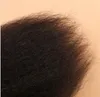 7a malaysisk kinky rakt mänskligt hår med spetslås 4st 4 pcs malaysiska italienska grova yaki hårväv buntar 3st med stängning