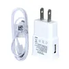 2 in 1 Kits Wall Charger 1A with micro USB Cable Cord Charger power Adapter for S3 S4 S6 i9500 i9300 Note2 N7100