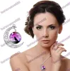 Hot Breaking the Moon Time Gemstone Necklace for women Fashion Wolf Totem Retro Alloy Pendant necklaces with chains