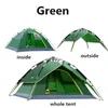 Camping Shotstent Öppnande Hydraulisk Automatisk Tält Camping Shelters Vattentät Sunny Double Deck Skyddande Utomhus Tält för 3-4 Person