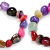 Heißer Verkauf Schöne Amethyst Jaspis Achat Armbänder Zufällige Unregelmäßige 7 Chakra Heilkristalle Naturstein Chips Einzelstrang Frauen Armbänder