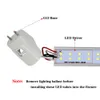 Voorraad In ONS 28 W 4ft Led Buizen Dubbele Rijen 192 LEDs T8 LEDs Licht Buizen Vervanging reguliere buis Verlichting AC 110-240 V UL FCC