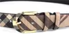 Moda Wild Stripe Uomo Donna Cintura in vera pelle Designer Cinture in vita di alta qualità Cinturino con fibbia in metallo2410