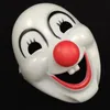 Röd näsa Clown Mask Full Face Carnival Party Masks Funny Halloween Prop Masquerade Party Costume Novelty Gift Gratis frakt