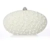 Nieuwe Collectie 2016 Ivory Red Black Pearls Bruids Handtassen voor Vrouwen Goedkope Hoge Kwaliteit Hobos Diamanten Bruiloft Clutch Bags EN603