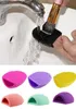 Brand New Make Up Cosmetic brushegg Brushes Cleaner Cleaning Glove Silicone Remover Washing Board Egg Scrubber 8colors gift6963921