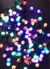 10M 100LED Cherryball String Light Fairy Christmas Holiday Xmas Outdoor Decoration Lighting Dark Green AC110V-250V