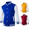 Gratis frakt Hot Sales-8 Färger Premium Varsity College Letterman Baseball Jacket Uniform Jersey Hoodie Hoody M / L / XL / XXL