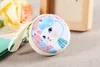 20st Söt Creative Cartoon Cat Printing Iron Round Formed Coin Pures Mix Color Coin Case