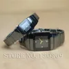 2017 New Mens Watchings Luxury Ceramic Quartz Watch Watch Square Dial Платье -наручные часы Любители смотрят качественные часы Business9582958