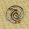 2016 Glashängen Halsband Murano Glas Smycken Animal Snails Shaped Lampwork Glaze Pendant i billiga 12st