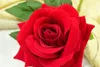 Wholesale 26.8inch Big blooming Red-rose Artificial Flowers Flocking Red Roses Wholesale Display Flower for Home decorations Wedding Party