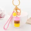 Materiały ślubne Favors Macarons Cake Key Łańcuch Hide Rope wisiorek breloczek kluczyek bajki na baby shower imprezę