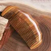 High Quality Top Grade Boutique Hair Wooden Combs Luxury Precious African Precious Ebony Wood Exquisite Craft Pure4683071