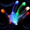 Club Party Dance Halloween Flashing Lead Gloves Finger Up Glow Gloves Fant Dress Light Show Shown Christmas Festive Supplies5216226