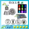 Epacet RGB 3 W E27 GU10 Led lamba Işık E14 GU5.3 85-265 V MR16 12 V Led Spot aydınlatma ampul 16 Renkler Değişim + IR Uzaktan Kumanda