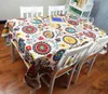 European Cotton & Linen Mediterranean Style Square Tablecloths Sunflower covers Print Table Cloth For wedding table cloth