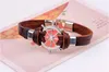 Läder sladdar Charm Wrap Armband för män Retro Hipe Rudder Anchor Cowhide Rope Handgjorda Väva Armband Male Bangles Partihandel