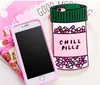 3D Soft Chill Pills Love Potions 실리콘 케이스 전화 실리콘 커버 iphone 7 5 se 6 6s plus S7 note 4