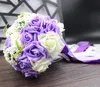 2017 Bouquet couverture 5 couleurs Champagne rose violet vert clair Roses Bouquets de mariée pour les mariages et la saint-valentin 247b