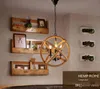 LED retro rope pendant lights Edison lighting fixtures lustre industriel iron Loft Antique DIY E27 Art Spider restaurant lighting