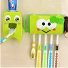 Multifunctional Cartoon Toothbrush Holder Storage Orgainzer Box Bathroom Accessories Suction Hooks Toothpaste Dispenser2569572