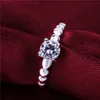 10 Stuks Diffrent Style Dames Sterling Verzilverd Ringen DMMSR9, Mode Gemstone 925 Silver Plate Ring Factory Direct Sale