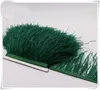 Wholesale 10yards/lot dark green 5-6 inch in width ostrich feather trimming fringe for dress sewing crafts skirt supply
