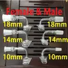 4mm Thick Quartz Banger With Hook Domeless Quartz Banger Enail With Hook For 16mm 20mm Coil Heater 100% Real Quartz284C