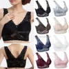 Gros-2014 Fashion Style Womens Lady Sexy Comfy Lace Vest Sleep Leisure Soutien-gorge rembourré Bralette Intimates 8 couleurs pour Noël