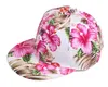 Flor Snapback Hat Cap Floral Print Gorra de béisbol 3 colores Envío gratis Envío gratis
