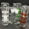 Vulkaankam en wervel perc glazen bubbler waterpijp asvanger 18 mm grootte optionele 90 graden gewricht goede diffusie