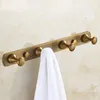 metal robe hook European antique brass coat hook House Ornamentation door hook bathroom kitchen pendant hardware