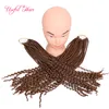 女神かぎ針編み22インチ女神のlocs髪の半分のまっすぐな半分巻き編み合成ヘアエクステンションFreeTress Faux Locsかぎ針編み編み