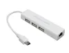 USB do RJ45 Ethernet z 3 portami CE znak CE dla MacBooka i Ultrabook IOS Android Tablet PC Wygrać 7 8 DHL