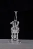 JM Flow Sci Glass Bongs 급수관 스프링클러 퍼크가 장착 된 대형 Recycler 20 암 트리 Recycler Glass Oil Rigs 14 mm 조인트