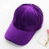 Boné de veludo sólido com pico para homens e mulheres moda snapback ajustável boné de beisebol de 6 painéis hiphop bonés grossos gorras para unissex4199641