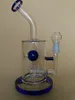 Bang en verre Nid d'abeille bleu Bong en verre barboteur conduites d'eau plates-formes pétrolières enivrantes Pipes à eau bongs dab rig percolateur bleu barboteur