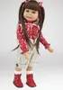 18 INCH Doll Realistic American Girl Full Vinyl Reborn Dolls As Christmas Birthday Gifts