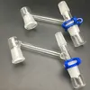 Rookaccessoires Glas Reclaimer Adapter met Keck Clip Dropdown Twee mannelijke gewricht 14 mm 18 mm druppel naar beneden voor Rook Oil Rig Water Pipes