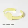 BeadSnice Sieraden Armband Messing Manchet Bangle met 25mm Platte Pad Nice voor Cabochon of Cameo DIY Sieraden ID 4737