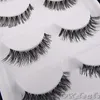 Wholesale-60 Pairs Of New Women Lady Lot Black Cross False Eyelashes Soft Long Makeup Eye Lashes Extension Tools