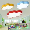 Lampada da soffitto per bambini a forma di nuvola a LED per bambini, plafoniera per bambini con colore giallo blu rosso bianco per apparecchi da camera da letto per ragazzi