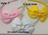 14 STYLE available 3 inch Grosgrain Ribbon Hair Bows WITH ClipBaby Girl elastic headband Pinwheel Hair BowsHair Pins Accessori7652990