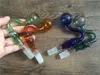 Crâne incurvé Bol en verre Brûleurs à mazout Forme de crâne Clous de seau 14mm 19mm mâle femelle pour pipes à eau en verre bong